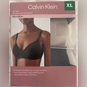 Calvin Klein Lightly Lined Wireless BraMicrofiber 2 pk